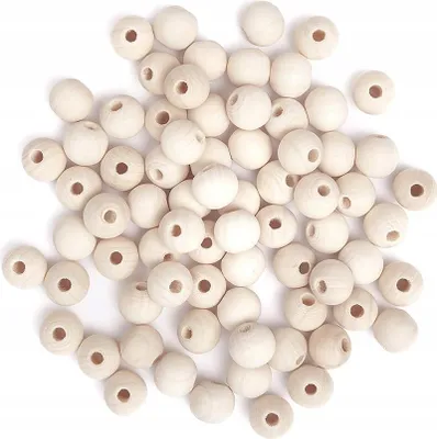 Immagine prodotto di Perline di legno, sfere 12 mm, 40 g