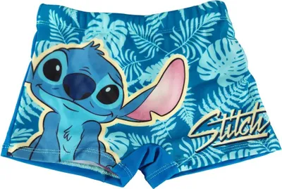 Produktbild von Disney Lilo und Stitch Kinder Jungen Badehose Badeshorts Schwimmhose – Blau / 98/104