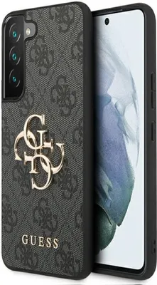 Produktbild von Guess GUHCS23S4GMGGR Samsung Galaxy S23 šedé pevné pouzdro 4G Big Metal Logo