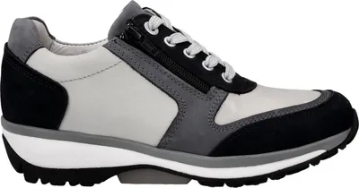Produktbild von Xsensible Wembley Damen Halbschuhe Sneaker, Leder, Navy Combi - Damenschuhe Bequeme Schnürschuhe, Blau, leder