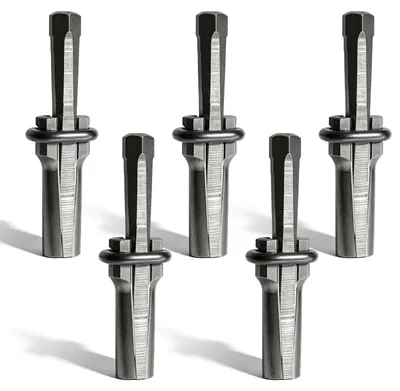 Image de Lot de 5 burins pour béton et pierre naturelle