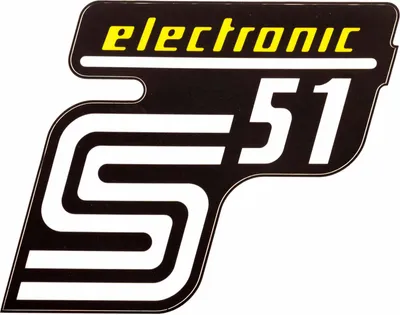 Produktbild von Klebefolie Seitendeckel "S51 electronic" - Gelb