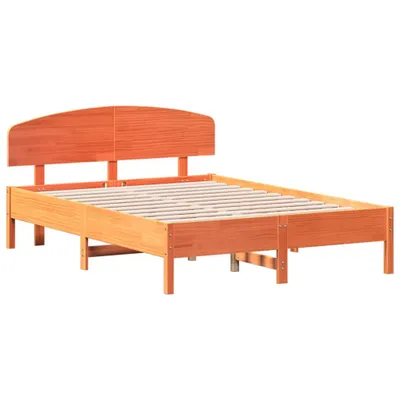 Produktbild von Massivholzbett ohne Matratze Wachsbraun 135x190 cm Kiefernholz