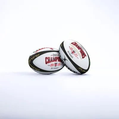 Image de Ballon de Rugby Mini Stade Toulousain Championnat 2025, GILBERT, Réplique Officielle
