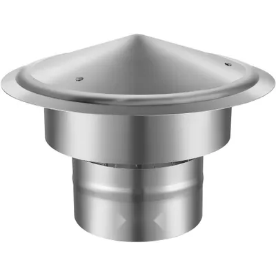 Produktbild von Schornsteinabdeckung Edelstahl 304 - Kaminhaube - 300x300x220mm - Regenhaube - Schornsteinhaube - Φ150 mm - Plattendurchmesser - Kaminhut - Kompatibel mit verschiedenen Schornsteintypen