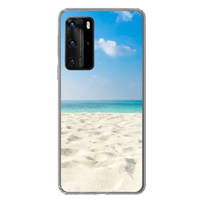 Produktbild von MuchoWow® Handyhülle Schutzhülle Hülle für Huawei P40 Pro Tropisch - Strand - Meer Silikon Softcase Handy Hülle - Schutz