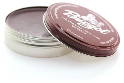 Produktbild von Burgol Schuhwachs - Shoe Wax - Schuhcreme 100ml Bordeaux