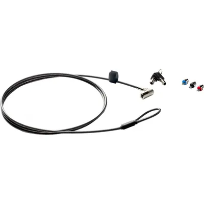 Produktbild von HP Sure Key Kabelschloss 1,83 m Schlüssel Schwarz/Silber