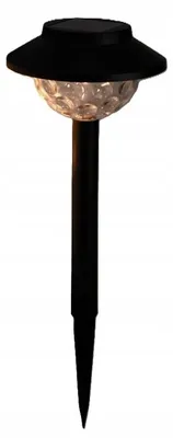 Produktbild von Solar Gartenleuchte mit Erdspieß LED warmweiß, schwarz, 35 cm, 1 Stück