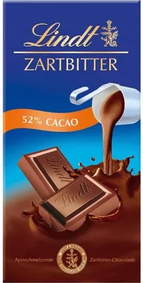Produktbild von Lindt Zartbitter 52% Cacao Tafel 100g