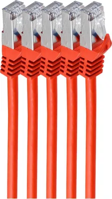 Immagine prodotto di shiverpeaks BS75513-R-SET5 Cavo di rete rosso 3 mCat.7 cavo grezzo S/FTP (S-STP) (BS75513-R-SET5)