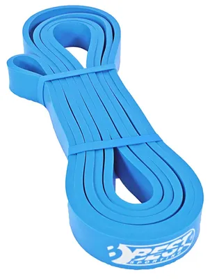 Produktbild von Best Sporting Fitnessband I Widerstandsband I Leicht 10-18 kg in blau 17 mm oder Mittel 15-25 kg in schwarz 21 mm I Vielseitiges und individuelles Fitness- und Widerstandstraining