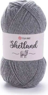 Produktbild von YarnArt Shetland Wolle 530 Grau - Weich, waschbar, perfekt für Wintermode