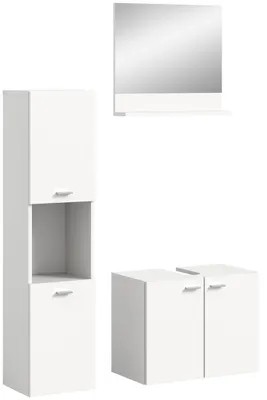Produktbild von Badezimmer Set Boston | 3-teilig | weiß | ohne Aufsatzleuchte