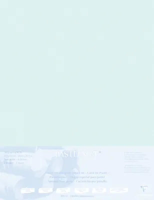 Produktbild von Clairefontaine Papier für Pastellmalerei, 5 Bogen 50x70cm Hellblau 496013C