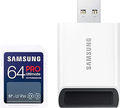 Productafbeelding van Samsung MB-SY64SB/WW SD Card 64GB Samsung SDXC PRO Ultimate (CL10) Reader retail