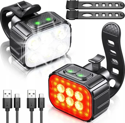 Zdjęcie produktu dla Lampka Rowerowa Tylna + Przednia Cb-3