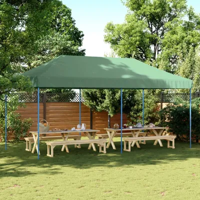 Zdjęcie produktu dla vidaXL Namiot imprezowy składany Pop-Up zielony 580x292x315 cm