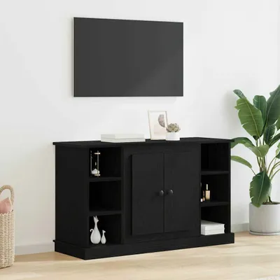 Produktbild von vidaXL Sideboard Schwarz Eichen-Optik 100 x 35,5 x 60 cm Holzwerkstoff