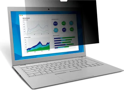 Produktbild von 3M 7100210583, Notebook, Rahmenloser Display-Privatsphärenfilter, Schwarz, Anti-Glanz, 16:10, Breitbild