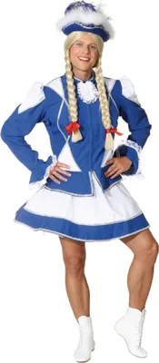 Produktbild von O7209-50-52 blau-weiß Herren Funken Kostüm Funkenmariechen Tanzmariechen Gr.50-52
