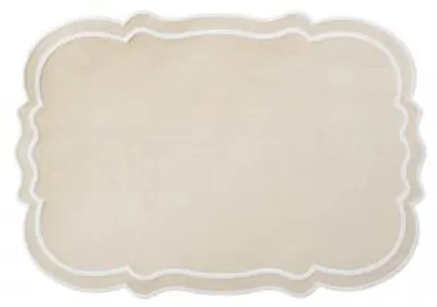 Immagine prodotto di H&H Set 4 Tovagliette Sagomate In Cotone Beige Cm 48X33