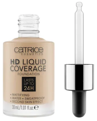 Imagen del producto de Catrice Hd Liquid Coverage Foundation Lasts Up Tp 24h 040 Warm Beige 30ml