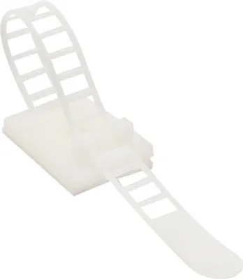 Produktbild von INF Selbstklebende Kabelorganisatoren / Kabelclips, 100er-Pack Weiß L
