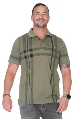 Produktbild von Herren Poloshirt Sommer Polo-Hemd Kurzarm, Oliv/XL/52