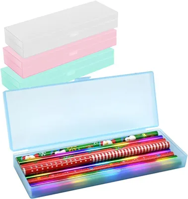 Produktbild von Federmäppchen Set, 4-teilig, verschiedene Farben, aus PP, zum Organisieren