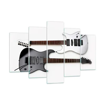 Produktbild von Bilder auf glas - E-Gitarren Streicher Musikinstrument - 150x100cm - Glasbilder - Wandbilder - Kunstdruck - Wanddekoration aus Glas - Glas Bilder - Wandbild auf Glas - GEA150x100-0369