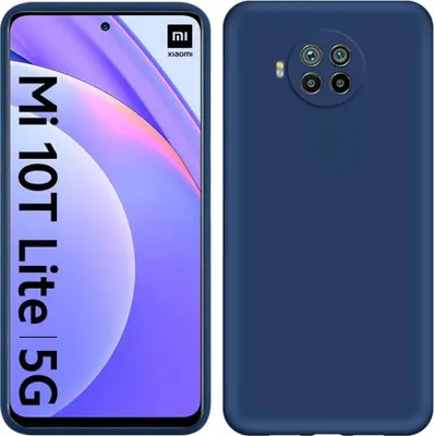 Produktbild von Xiaomi Mi 10T Lite Hülle, LaimTop Flüssig Silikon Soft Gummi Schutzhülle für Xiaomi Mi 10T Lite Blau