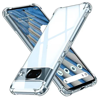Produktbild von Silikonhülle mit verstärkten Kanten für Google Pixel 8a - Durchscheinend KP29966