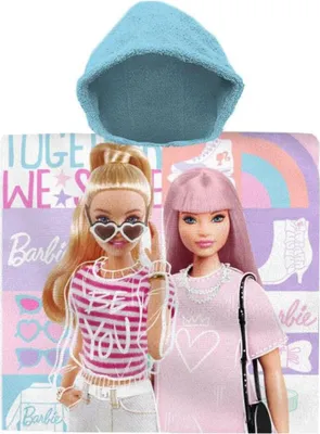 Produktbild von Barbie Baumwolle Poncho Handtuch