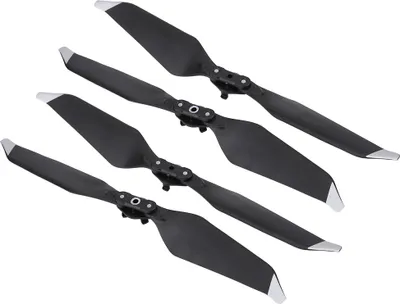 Produktbild von Geräuscharme Schnellwechsel-Propellerblätter (CW/CCW) für DJI Mavic Pro Drohne, 2 Paar, silber gestreift