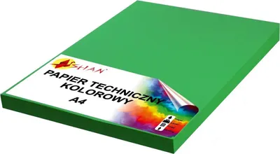 Produktbild von Technisches Papier A4 160g grün intensiv 50 Blatt