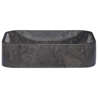 Zdjęcie produktu dla vidaXL Umywalka czarna 40x40x10 cm marmurowa
