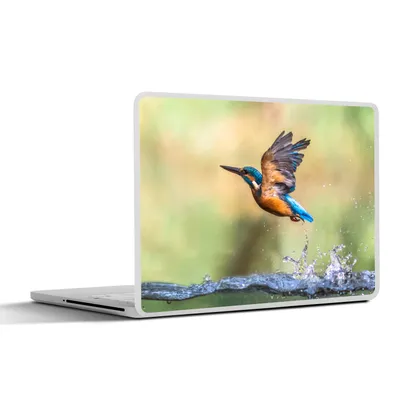 Produktbild von MuchoWow® Laptop Aufkleber Sticker Cover Eisvogel - Wasser - Fliegen 25x18 cm - Laptop-Deko