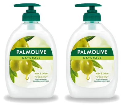 Produktbild von 2 x Palmolive Naturals Handseife Milch & Olive - 500 ml - Vorteilspackung - 2 Stücke