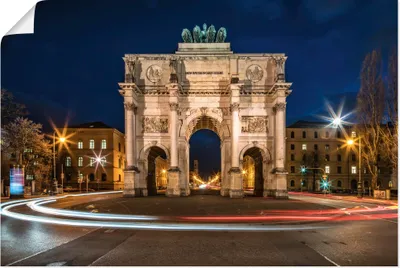 Produktbild von ARTland Poster Siegestor München, Deutschland Größe: 120x80 cm