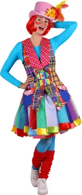 Produktbild von T2940-M mehrfarbig Damen Clown Weste Gr.M=40