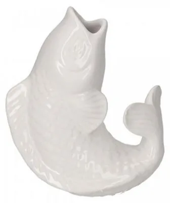 Produktbild von Gift Company Vase Fisch Mamsell Koi Weiß (15,5cm)