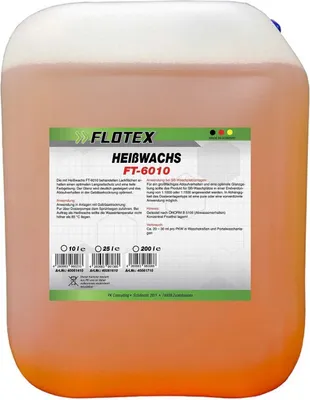 Produktbild von Flotex Heißwachs, 10L Heißwax für Waschanlagen, Lack Langzeitschutz