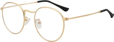 Image de VeyRey Lunettes anti-lumière bleue ovales Curda or