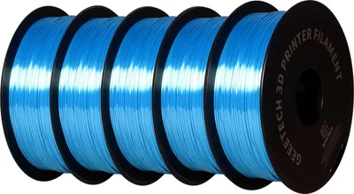 Zdjęcie produktu dla jedwabny filament 3D PLA, 1 kg, materiał biodegradowalny, jedwabny błękit nieba