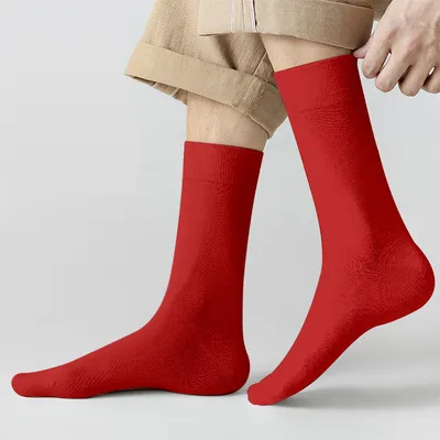 Produktbild von 10 Paar Socken aus Bambus rot G. 47-50