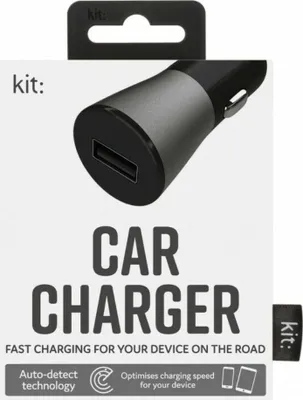 Produktbild von Prémiová nabíjačka USB do auta 2,4 A Space Grey