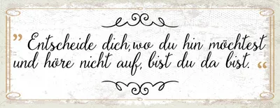 Produktbild von vianmo Holzschild 10x27 cm Entscheide dich, wo du hin möchtestSchid