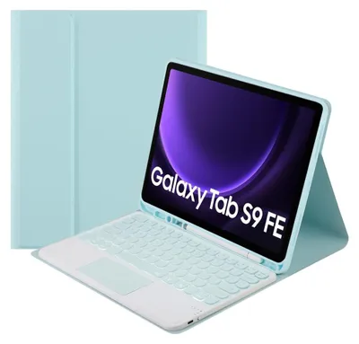 Obrázek produktu pro Pouzdro s Bluetooth klávesnicí a touchpadem pro Galaxy Tab S9 FE (modré)