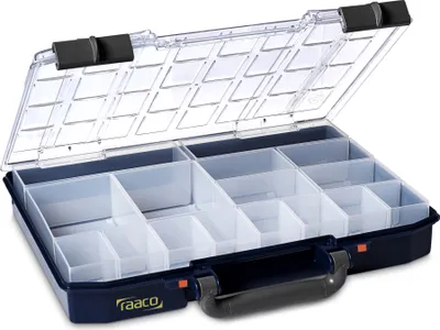Obrázok produktu pre raaco CarryLite 55 4x8-16, Modrá, Polykarbonát, Polypropylén (PP), 337 mm, 278 mm, 57 mm, 948 g